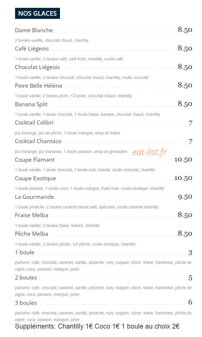 Le Flamant Bleu — carte page 4