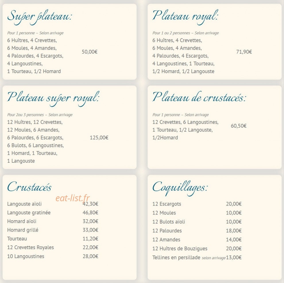 Le Galion — carte page 2
