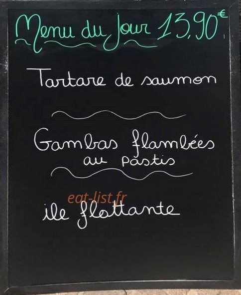 Le patio — carte page 1