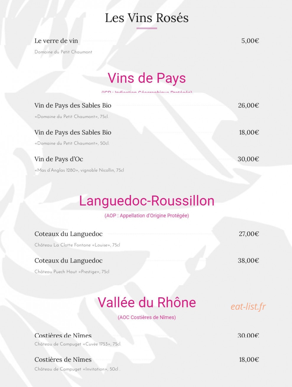 Le Saint Pierre — carte page 7
