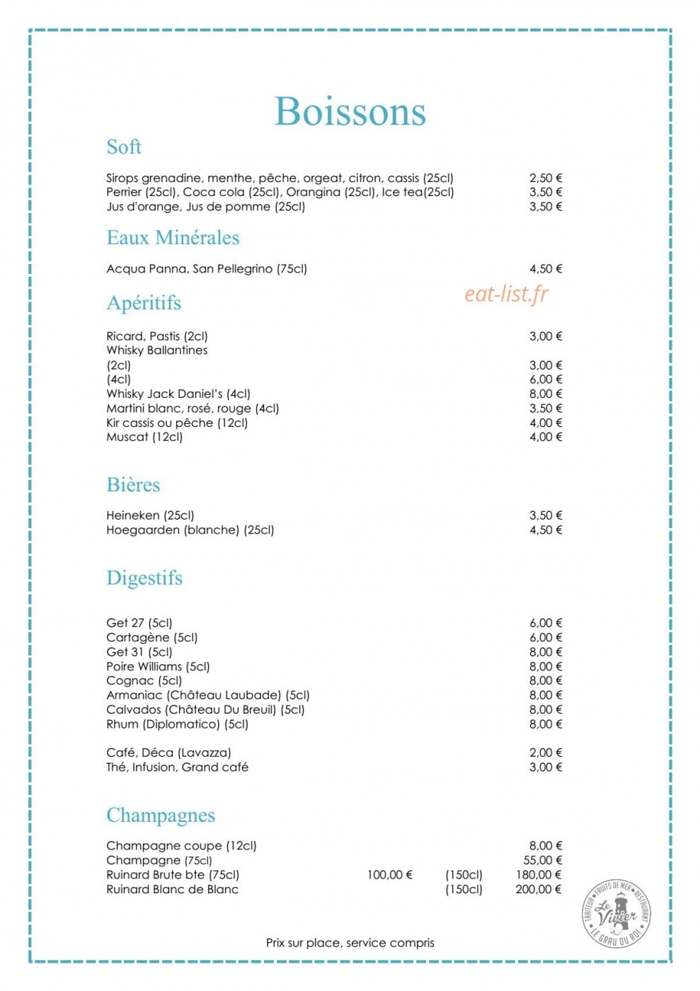 Le Vivier — carte page 1