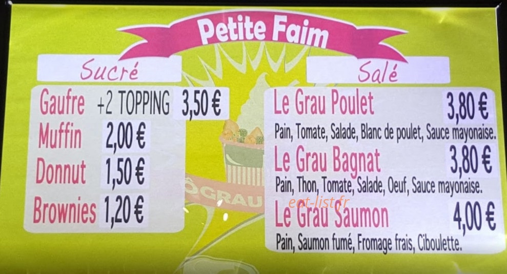 Ô Grau Delice — carte page 3