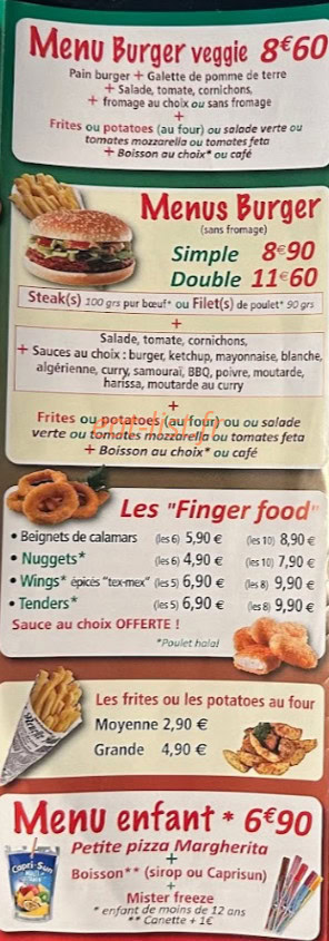 Pizza et compagnie — carte page 8