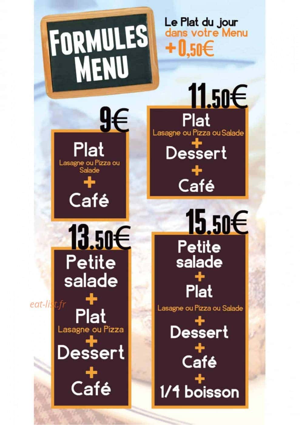Le Cabanon — carte page 1