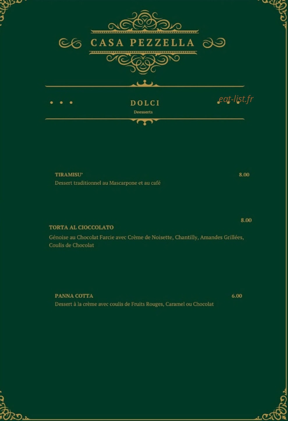 Casa Pezzella — carte page 3