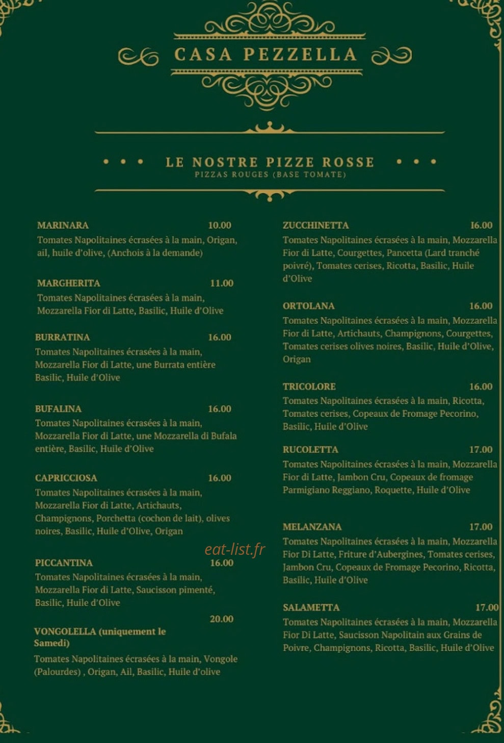 Casa Pezzella — carte page 1