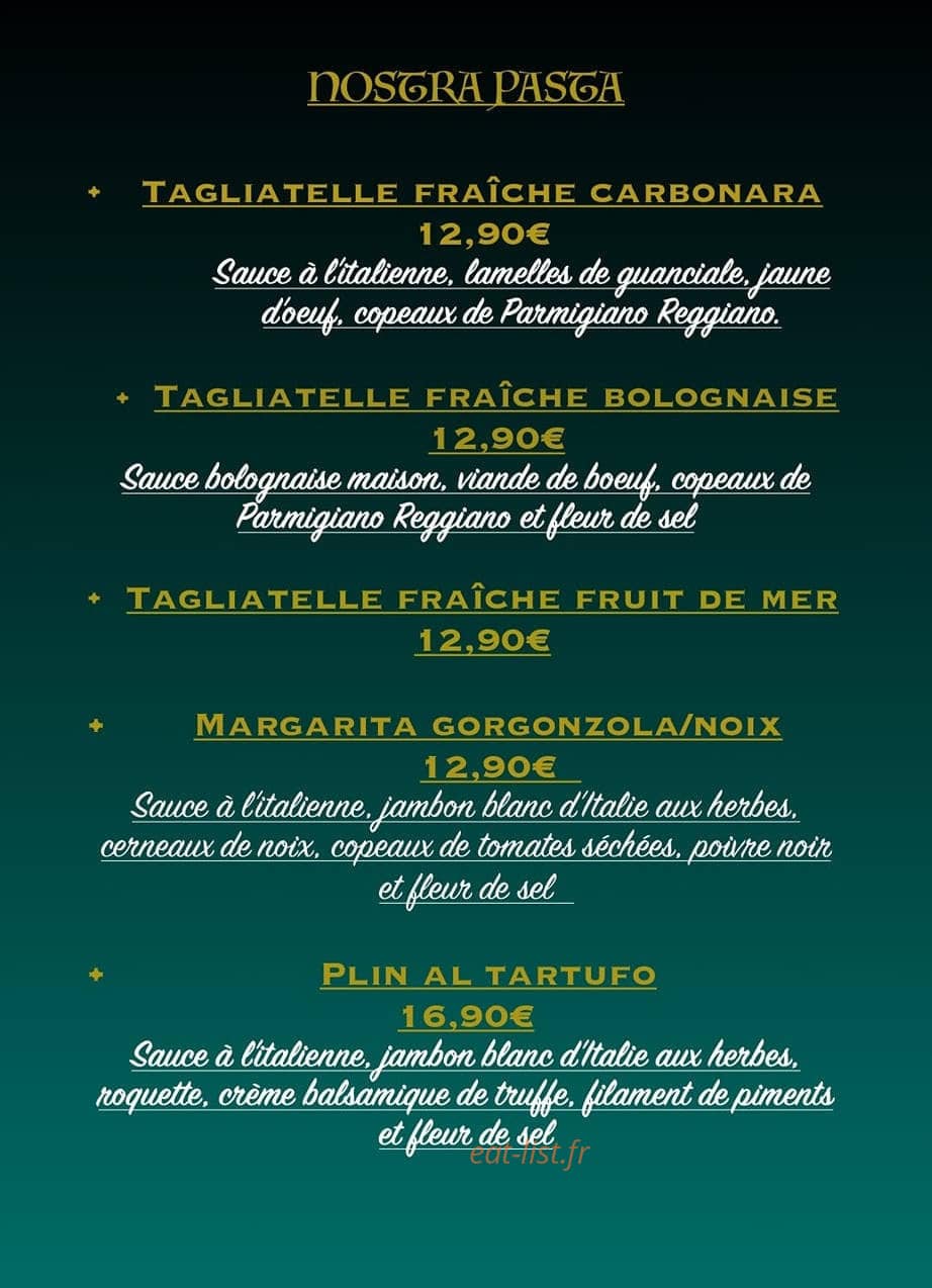 L' Arte del Gusto — carte page 3