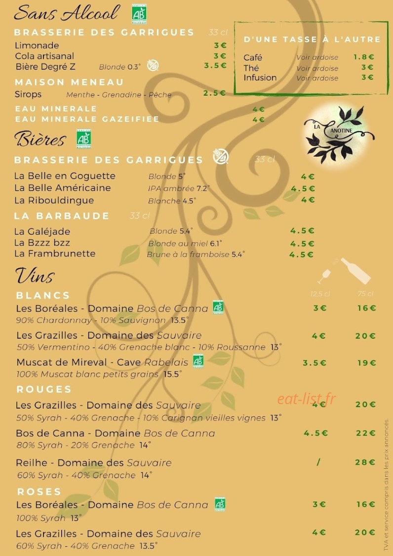 La Canotine — carte page 1