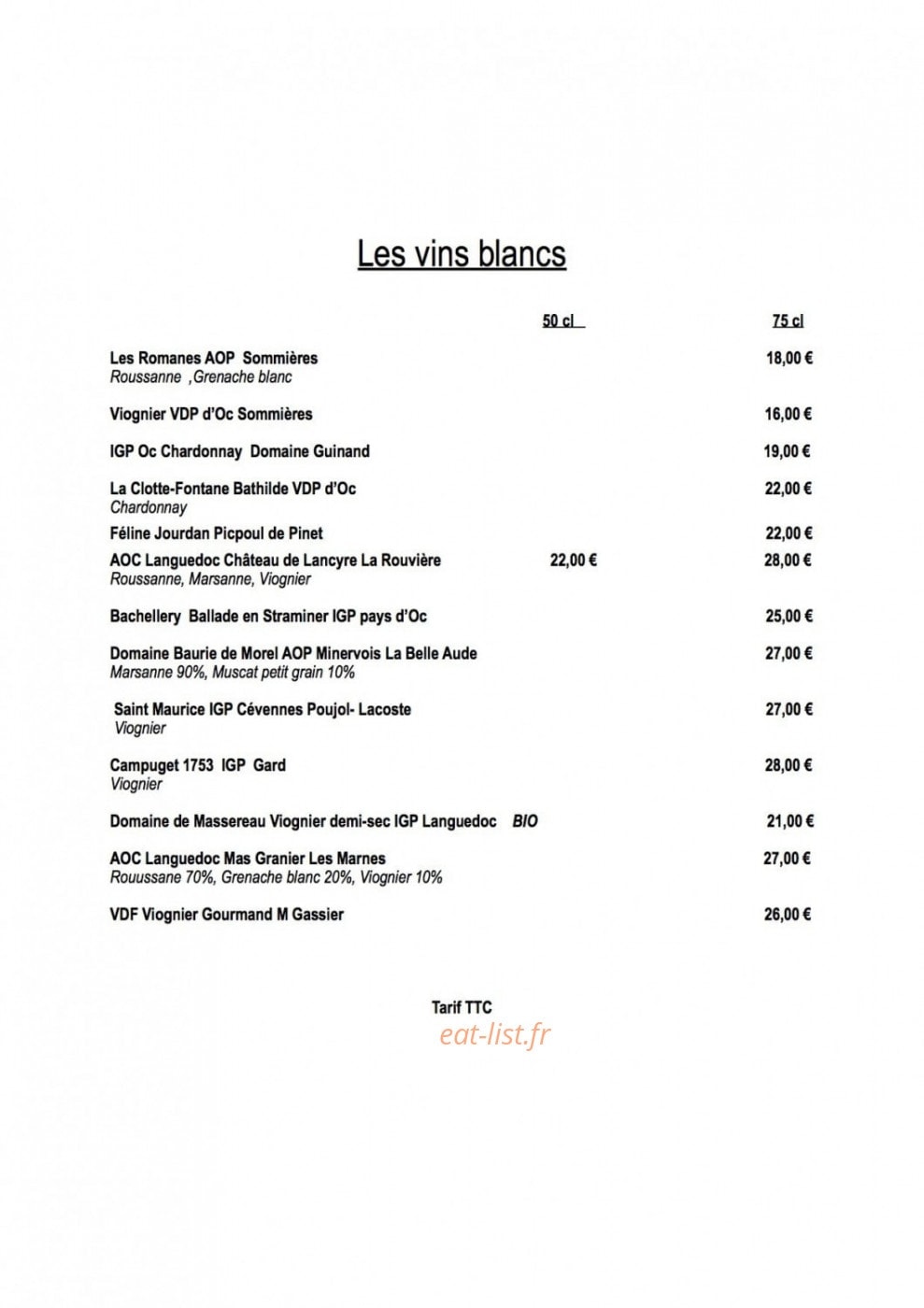 Le Patio By Lou Caléou — carte page 4