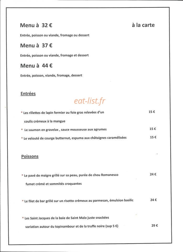 Lou Caléou Next — carte page 2