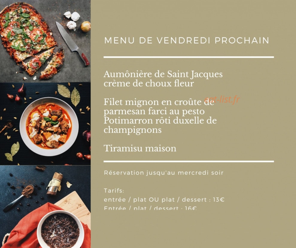 Paraskiova Traiteur — carte page 1