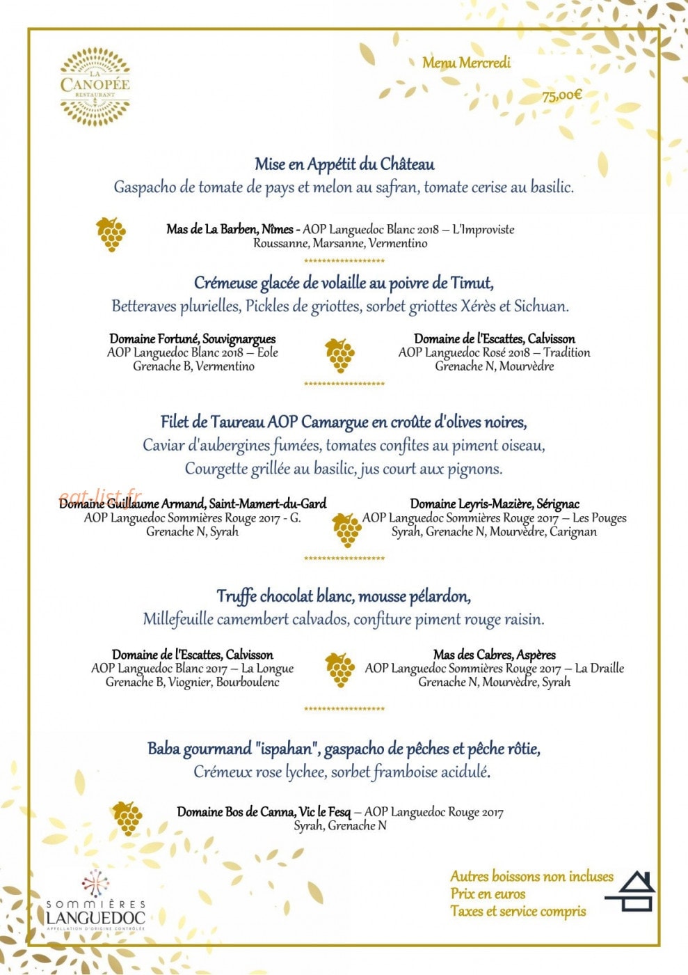 La Canopée — carte page 12