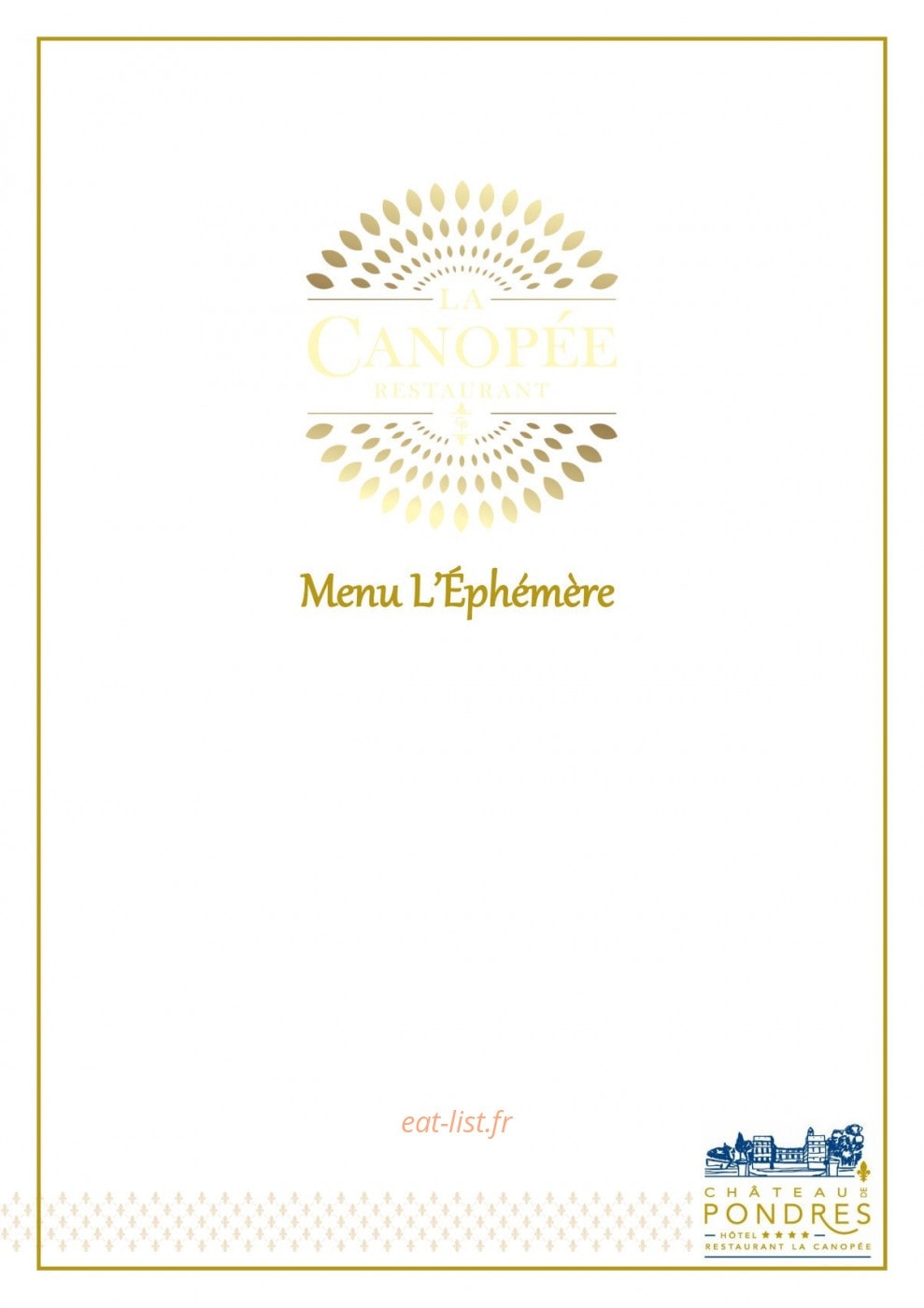 La Canopée — carte page 1