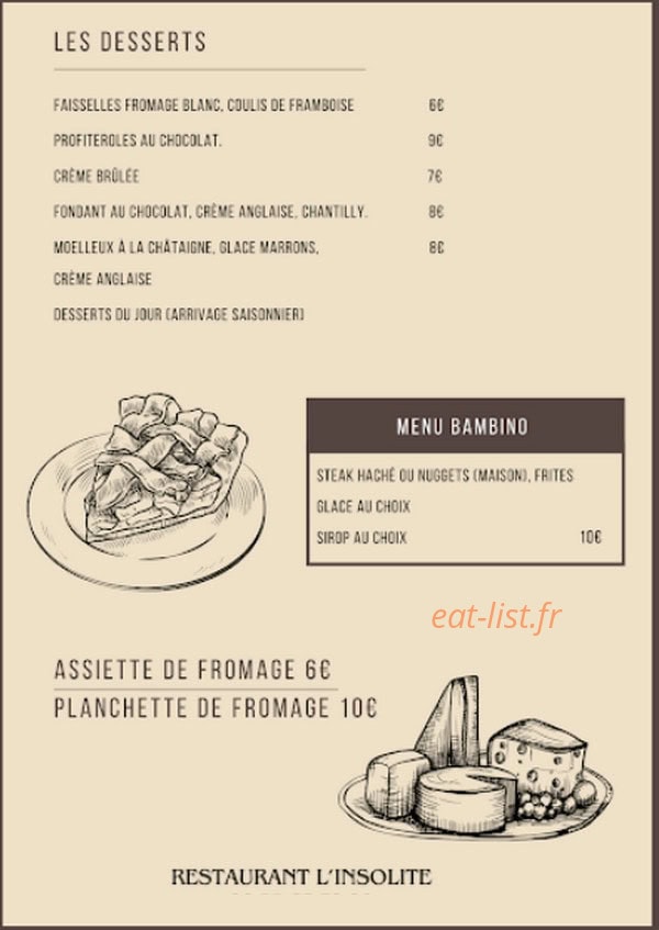 L'insolite — carte page 2