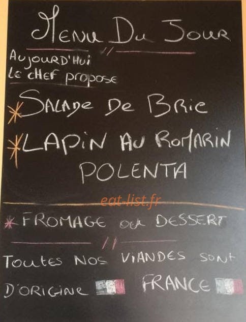 Le Barbacoa — carte page 1