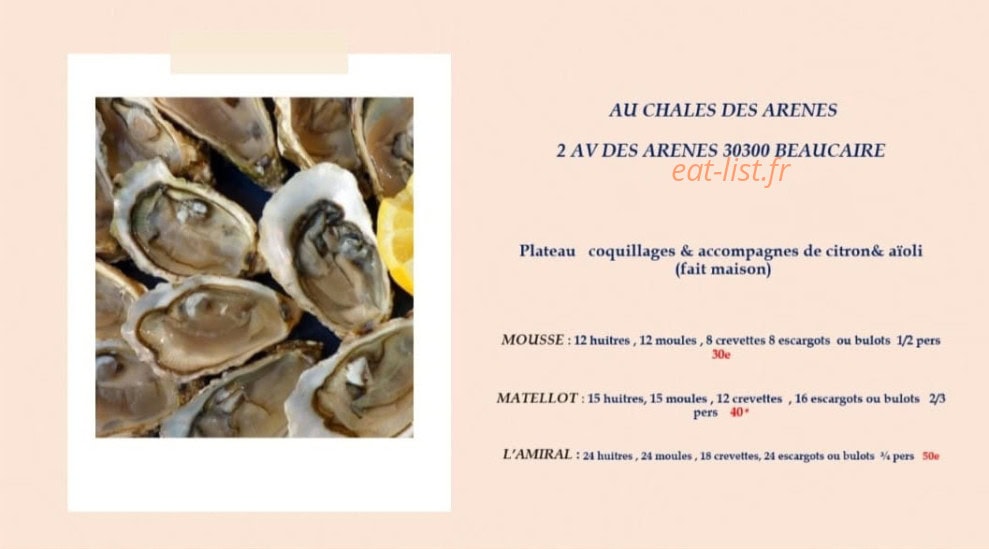 Le chalet des arènes — carte page 1