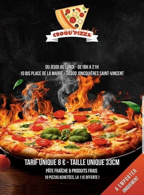Croqu'pizza — carte page 1