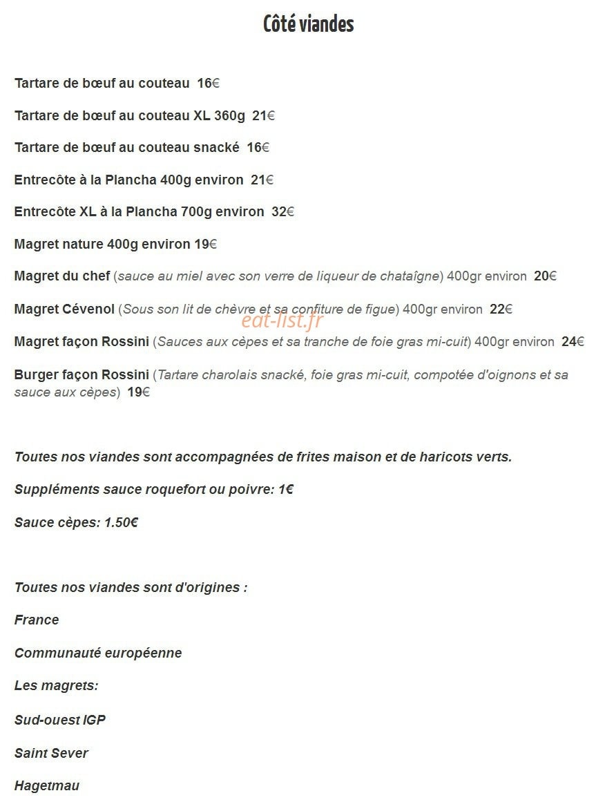Côté Patio — carte page 2