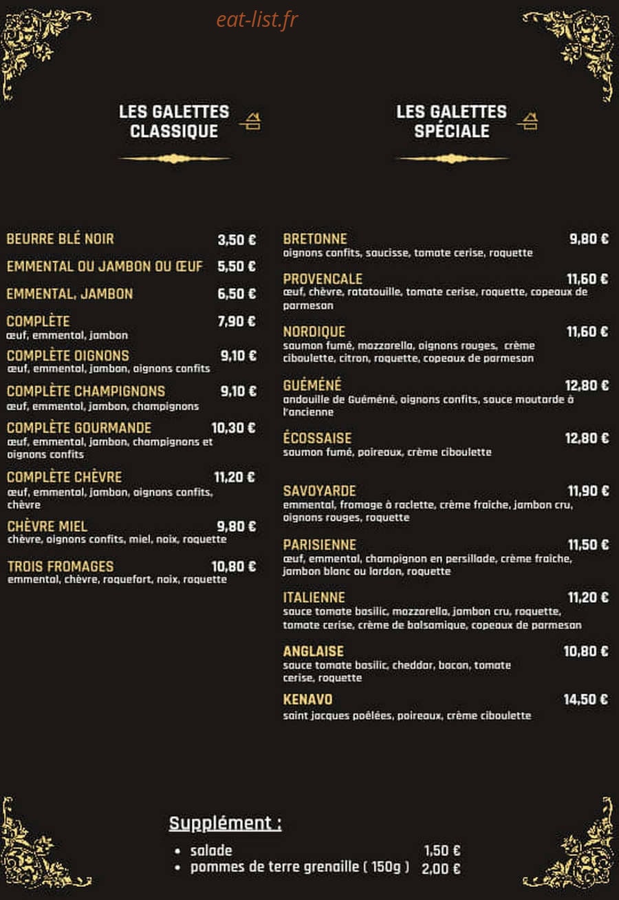 Kénavo crêpes — carte page 2