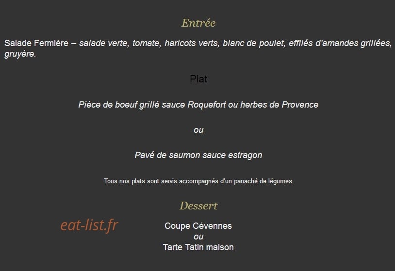 La Passiflore — carte page 2