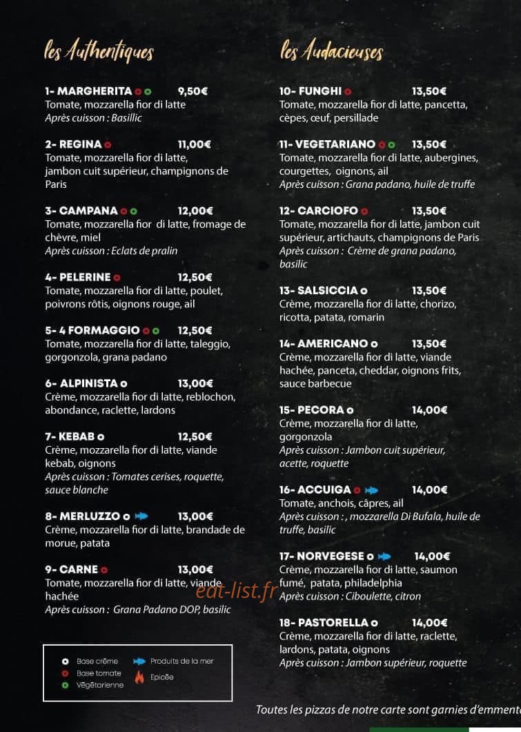 Il Nonno Pizza — carte page 1