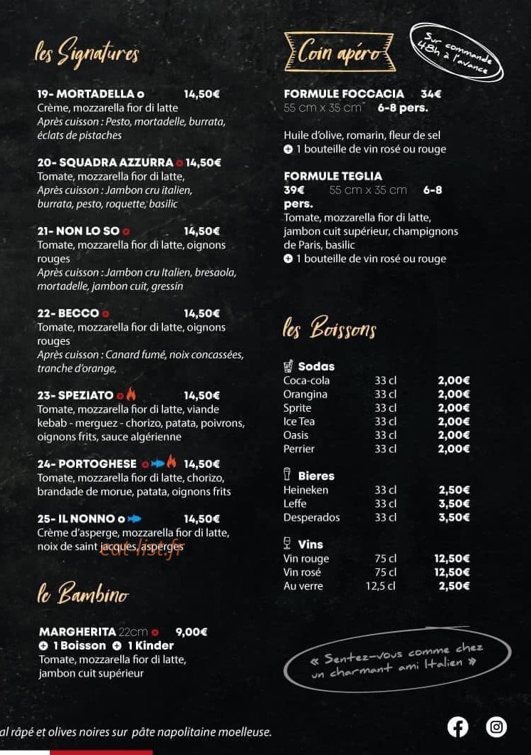 Il Nonno Pizza — carte page 2