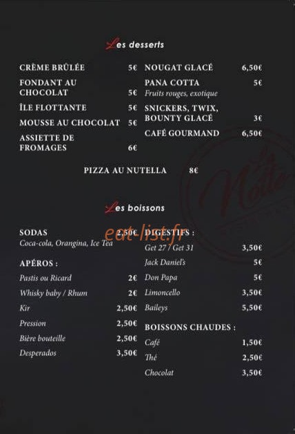 La Notte — carte page 5