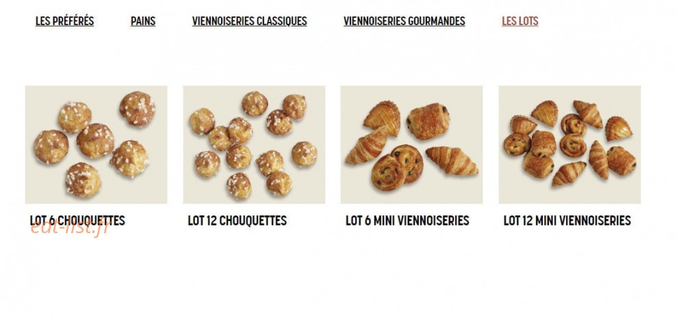 Brioche Dorée — carte page 11