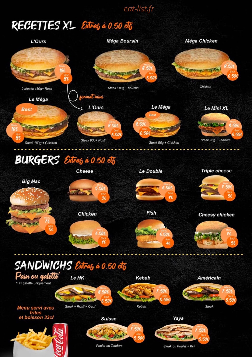Le hk tacos — carte page 3
