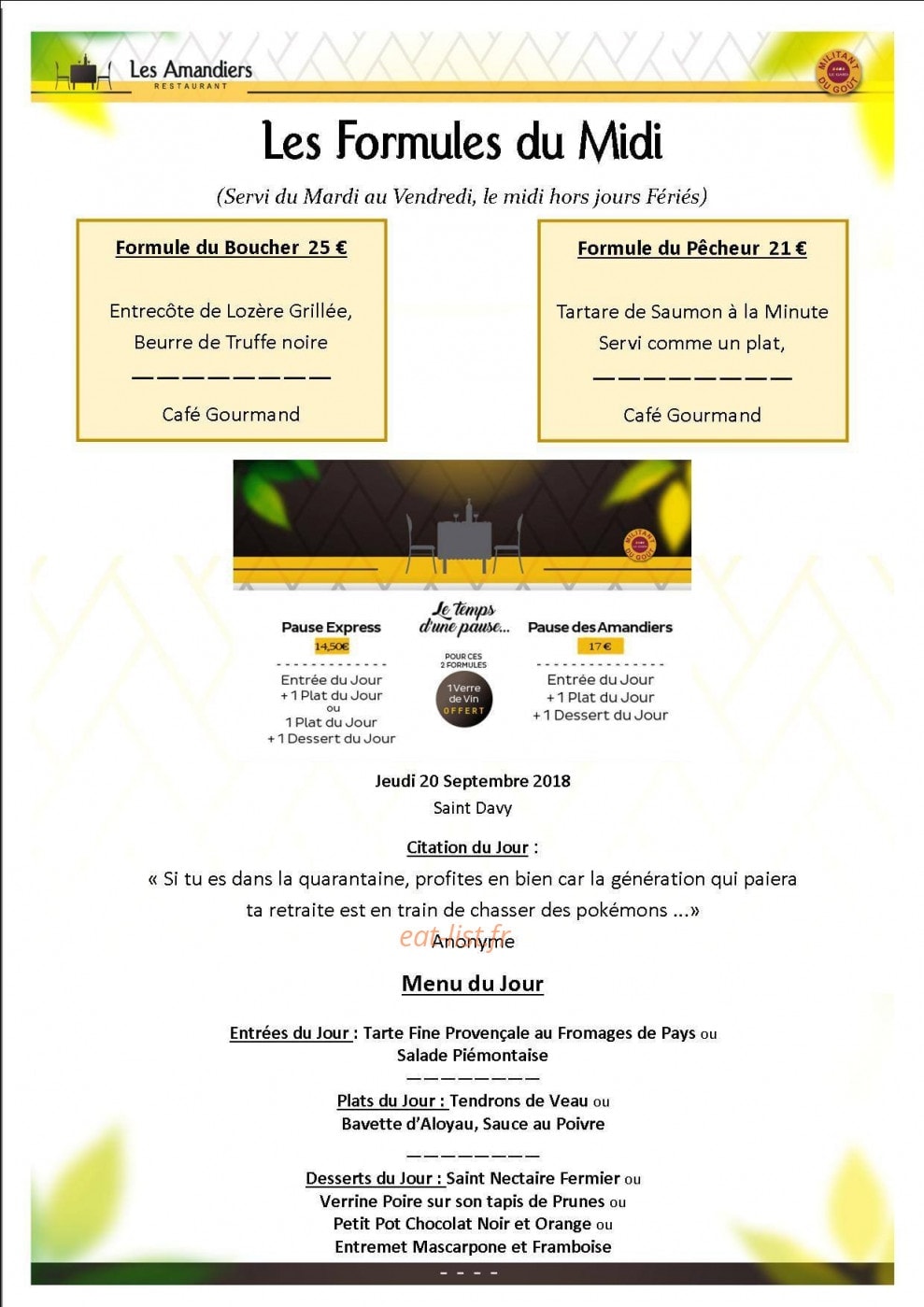 Les Amandiers — carte page 2