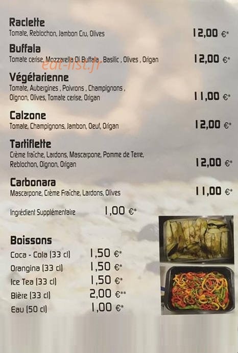 Pizza Pierrot — carte page 2