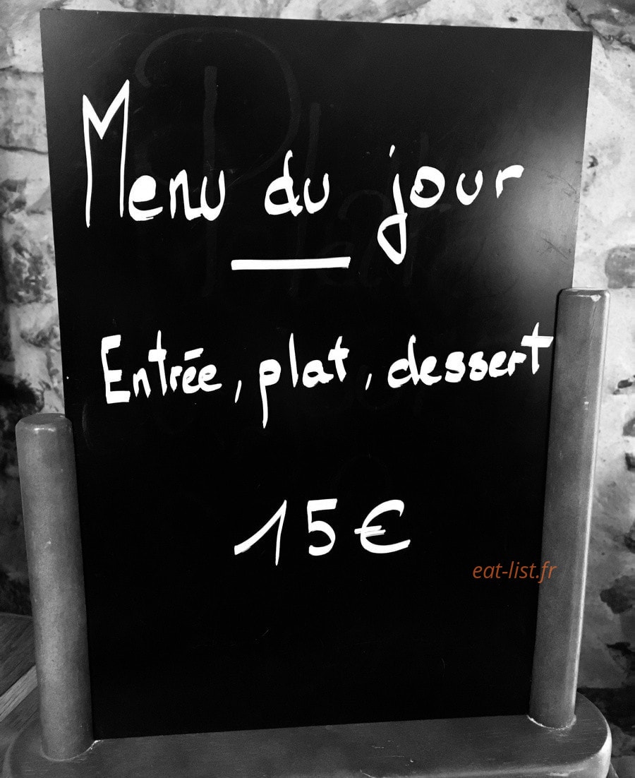 Bar Le 86 — carte page 1