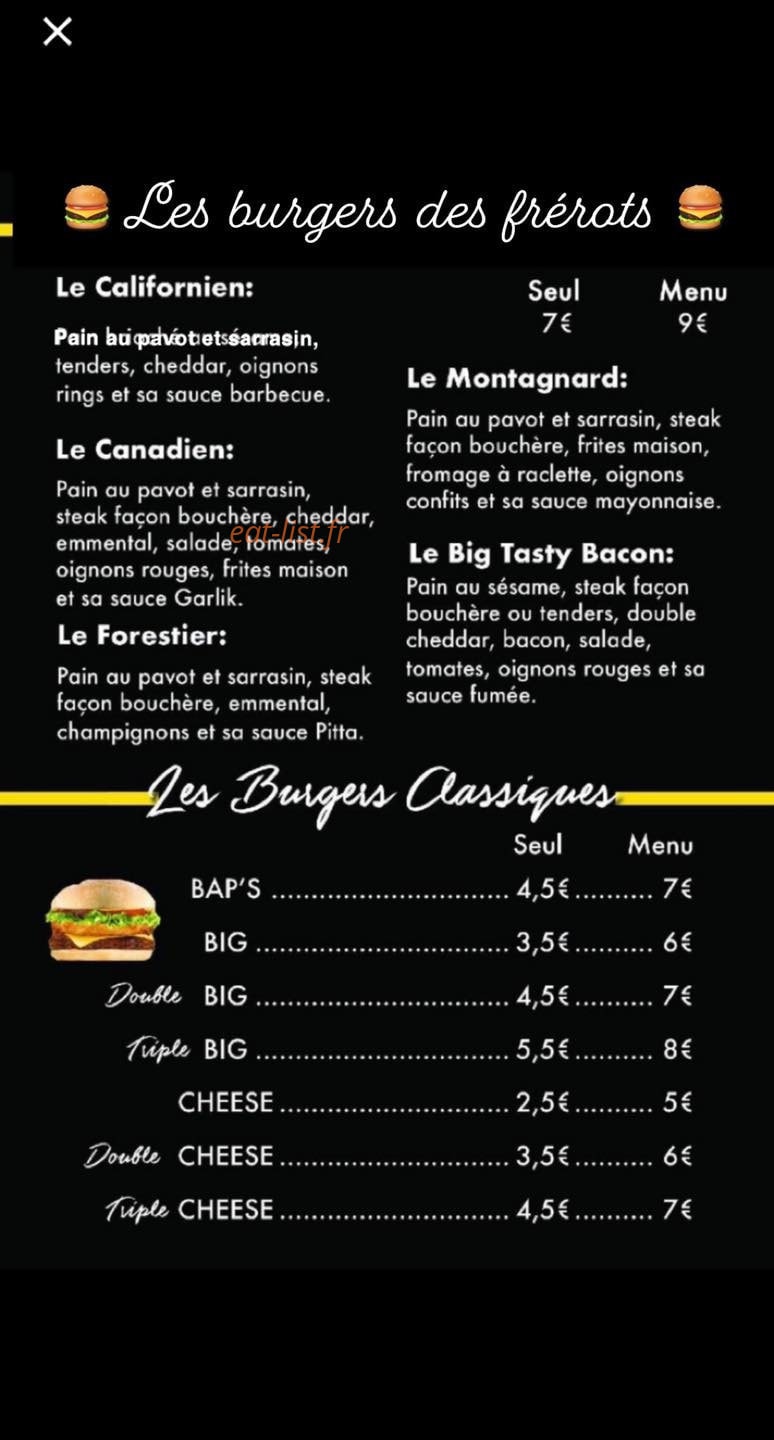 Chez La Famille — carte page 1