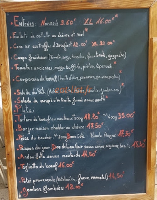 Chez Ma Mère — carte page 1