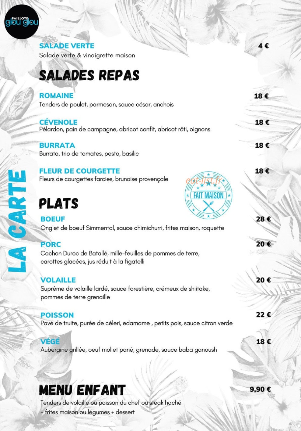 Paillote glouglou — carte page 2