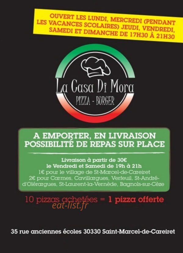 La Casa di Mora — carte page 1