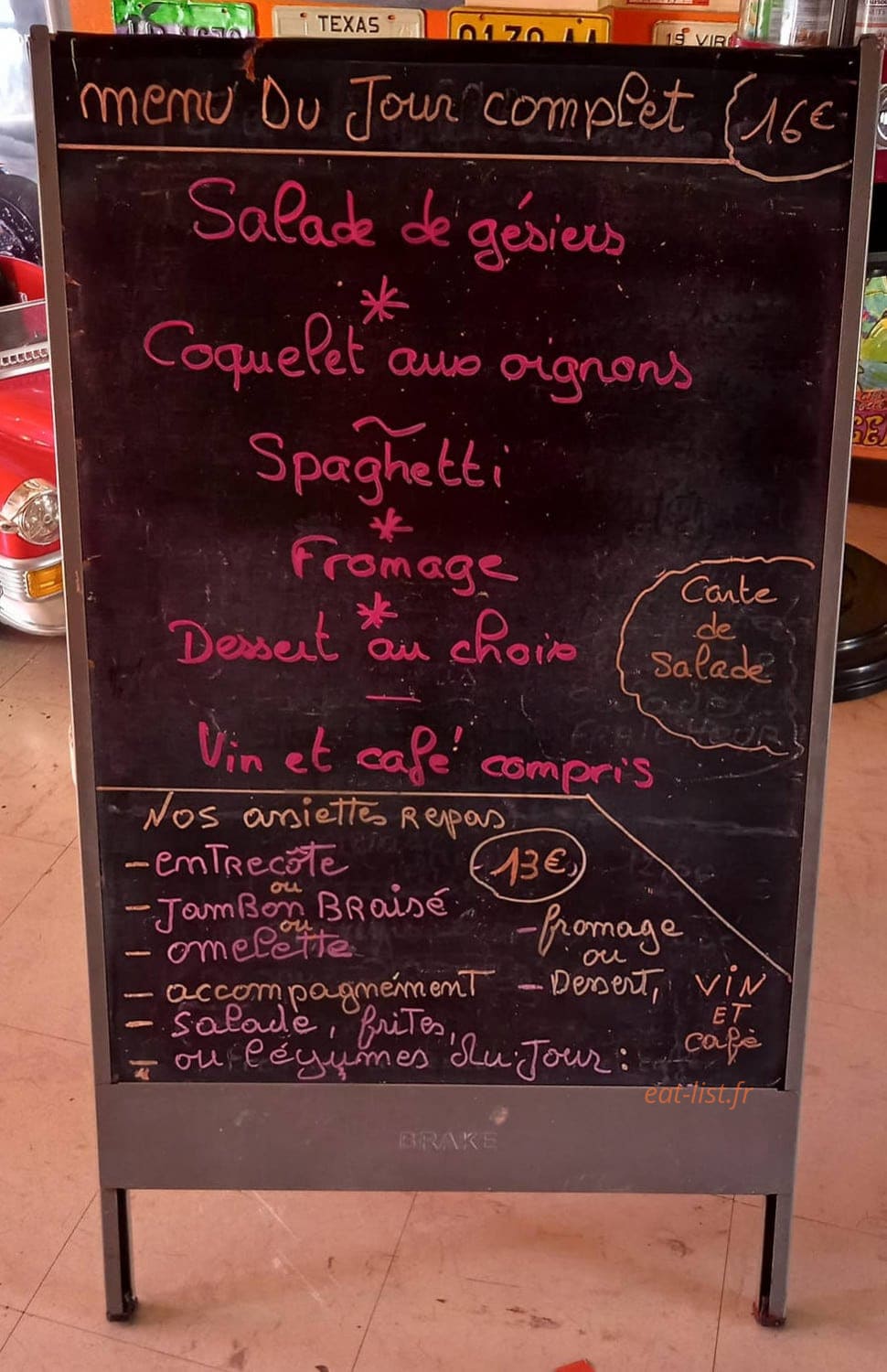 Chez Virginie — carte page 1