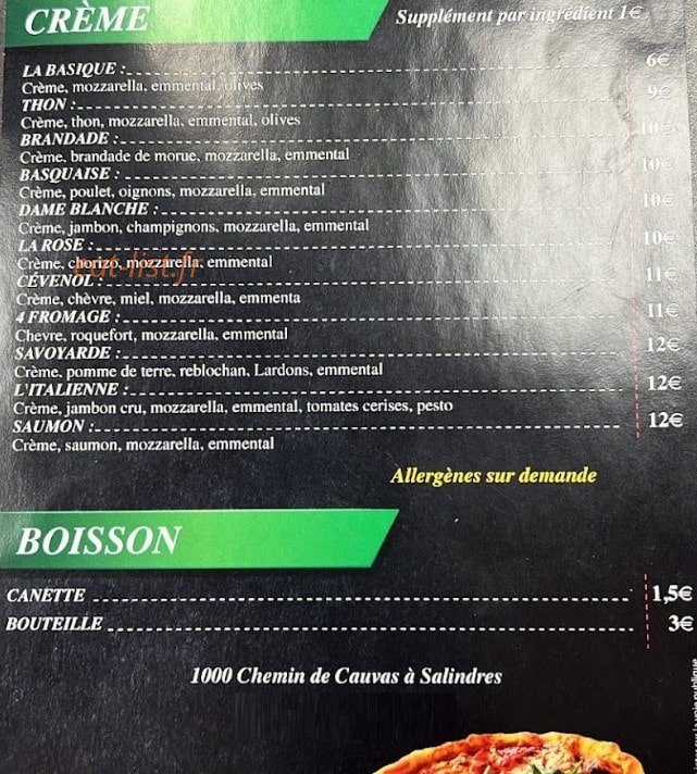 La pizza del fratello — carte page 2