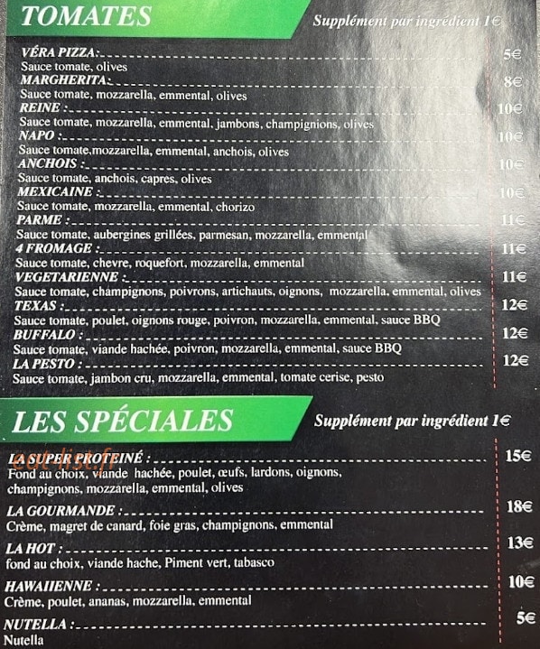 La pizza del fratello — carte page 1