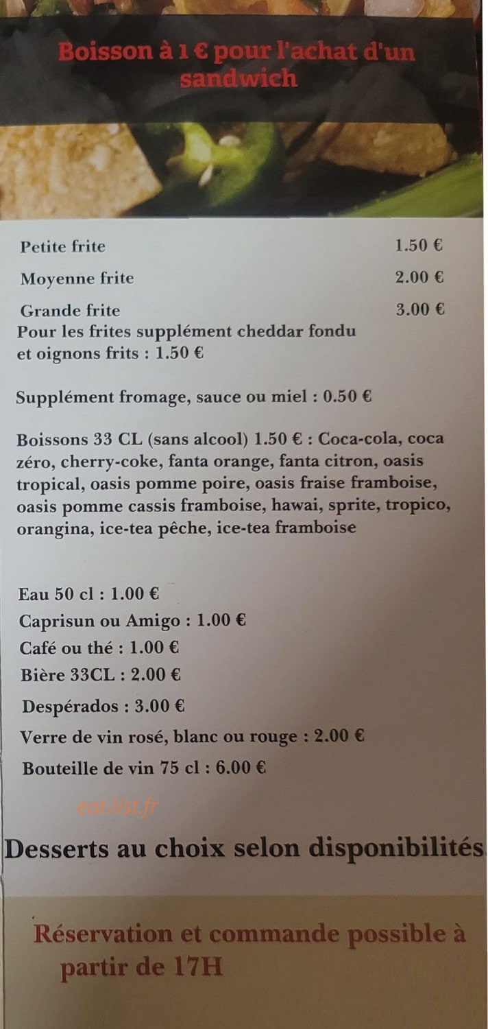 Le Snac'King — carte page 3