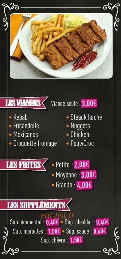 La Friterie de Ch'nord — carte page 5