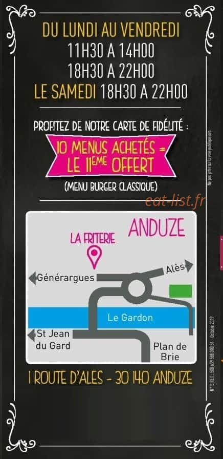 La Friterie de Ch'nord — carte page 6