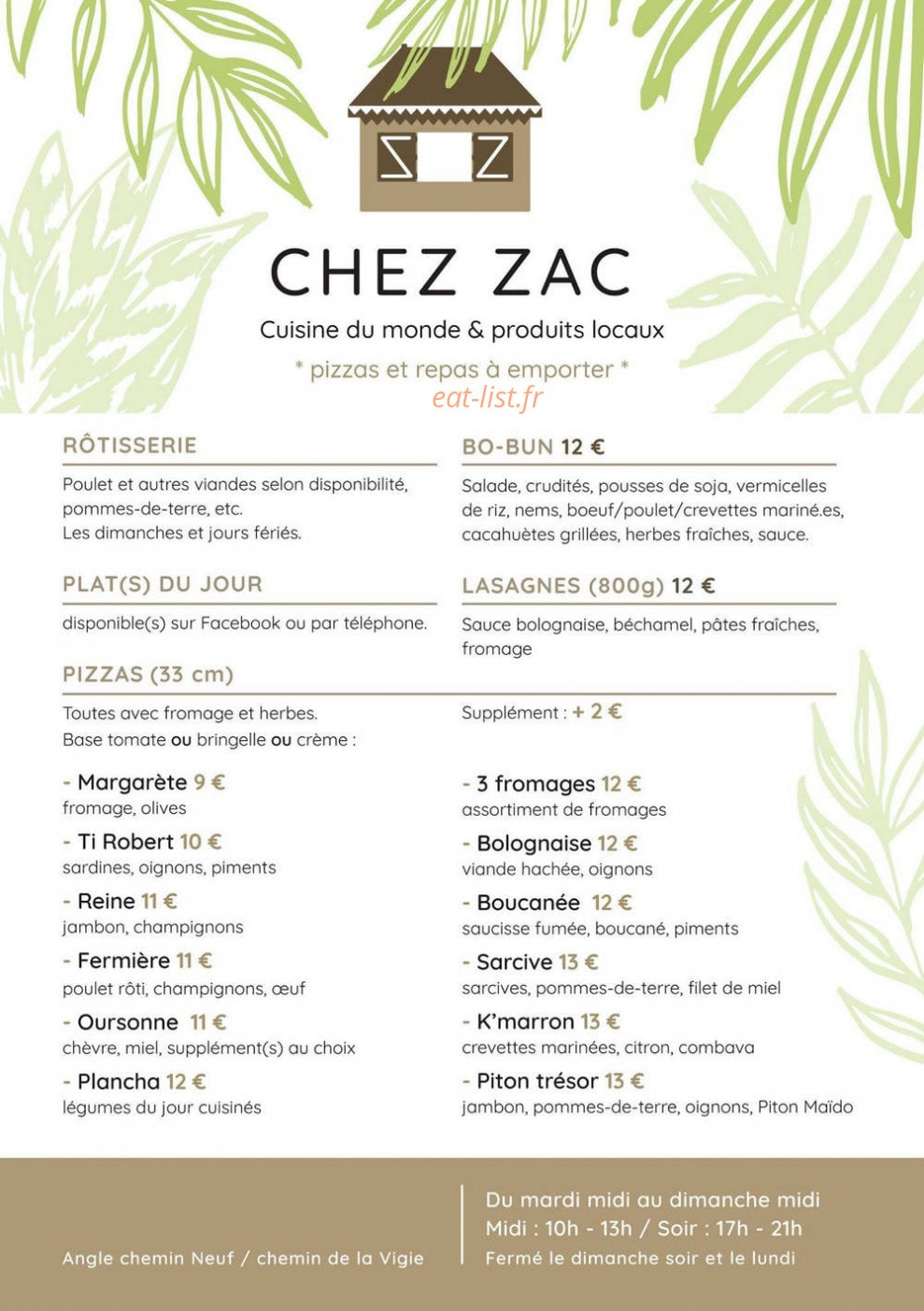 La Caz à Zac — carte page 1
