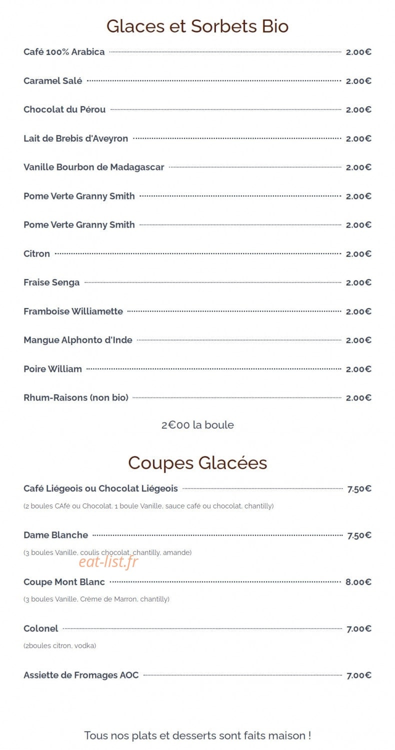Café De La Poste — carte page 3