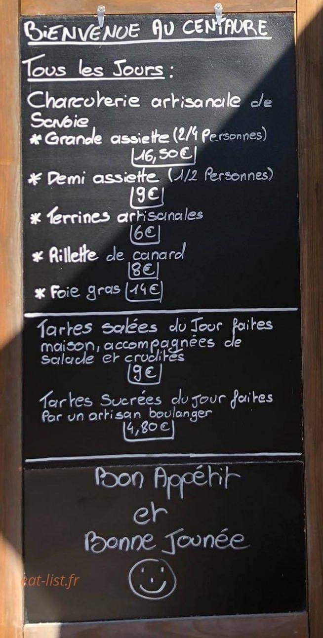 Le Centaure — carte page 1