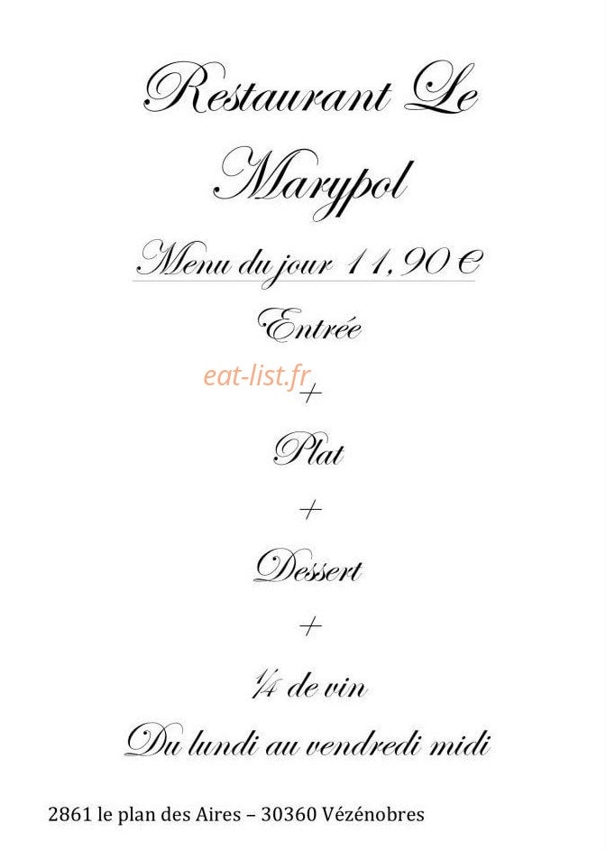 Le Marypol — carte page 1