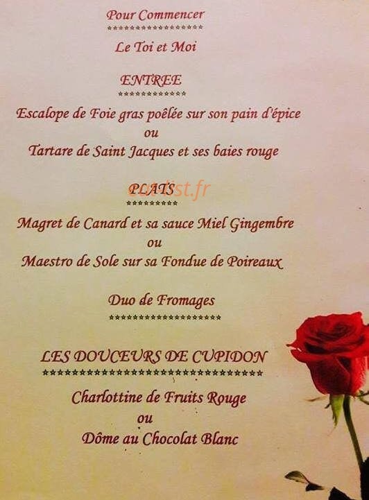 Le Viel Atelier — carte page 1