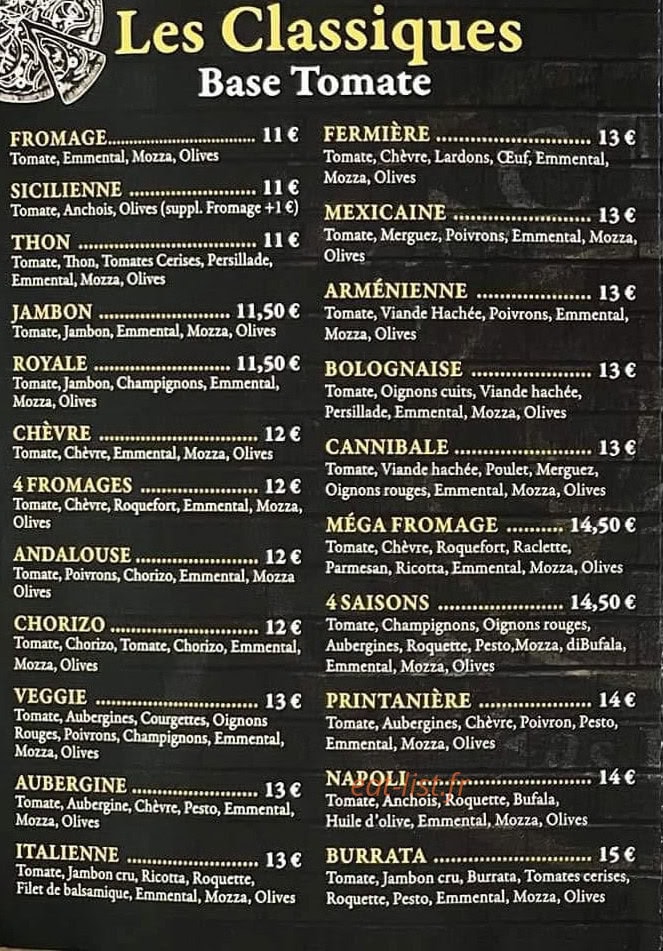 Pizza Factory — carte page 2