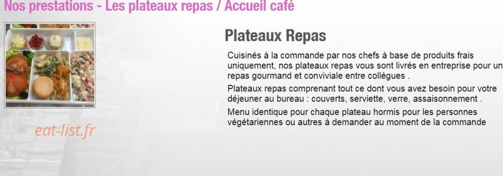 Augustin Traiteur — carte page 6