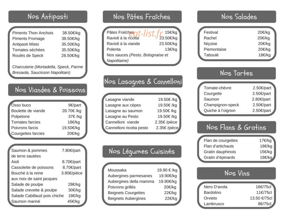 Da Enzo — carte page 3